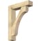 Ekena Millwork Legacy Block Rough Sawn Bracket w/ Offset Brace, Douglas Fir, 6"W x 24"D x 32"H BKT0604X24X32LEC05RDF - alternate 1